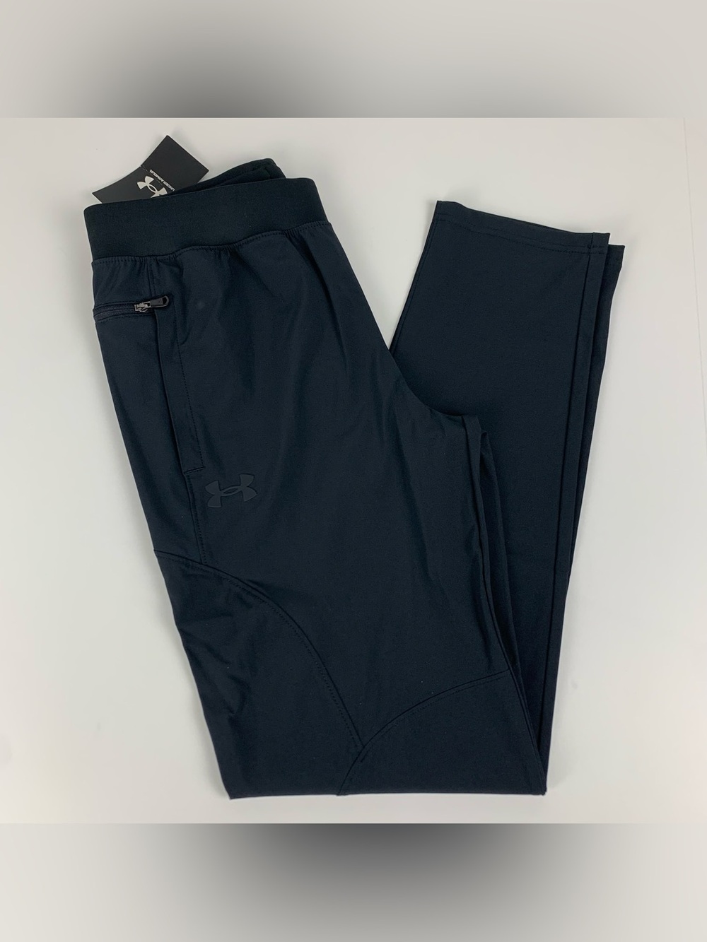 Under Armour Woven Pants Black Lightweight 1387373 Youth Boys Size Large
